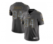 Youth Nike New Orleans Saints #94 Cameron Jordan Gray Static NFL Vapor Untouchable Limited Jersey