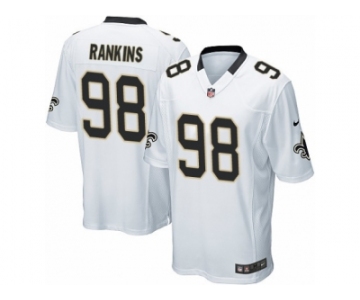 Youth Nike New Orleans Saints #98 Sheldon Rankins Game White NFL Jersey
