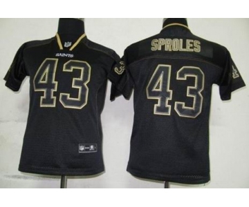 nike youth nfl jerseys new orleans saints #43 sproles black[lights out]