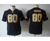 nike youth nfl jerseys new orleans saints #80 graham black[nike]