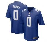 Men's New York Giants #0 Brian Burns Royal 2025 Football Stitched Game Jersey