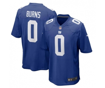 Men's New York Giants #0 Brian Burns Royal 2025 Football Stitched Game Jersey