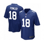 Men's New York Giants #18 Bennie Fowler Game Royal Blue Team Color Football Jersey