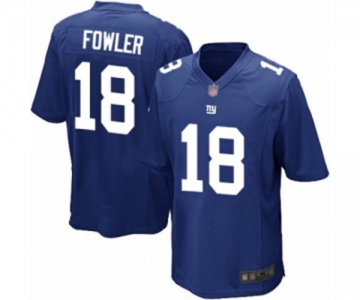 Men's New York Giants #18 Bennie Fowler Game Royal Blue Team Color Football Jersey