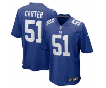 Men's New York Giants #51 Abdul Carter Royal 2025 First Round Pick Football Stitched Game Jersey