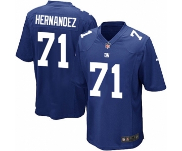 Men's Nike New York Giants #71 Will Hernandez Game Royal Blue Team Color NFL Jersey