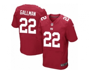 Men Nike New York Giants #22 Wayne Gallman Elite Red Alternate NFL Jersey
