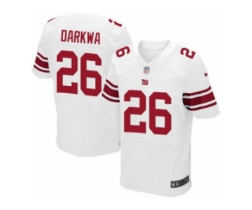 Men Nike New York Giants #26 Orleans Darkwa Elite White NFL Jersey