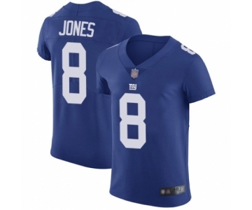 Men's New York Giants #8 Daniel Jones Royal Blue Team Color Vapor Untouchable Elite Player Football Jersey