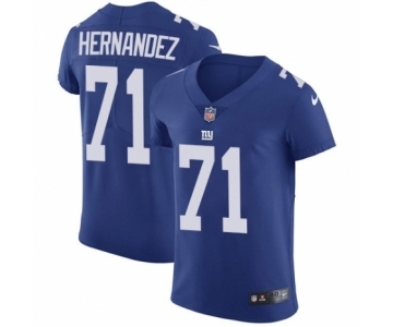 Men's Nike New York Giants #71 Will Hernandez Royal Blue Team Color Vapor Untouchable Elite Player NFL Jersey