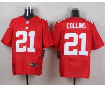 nike nfl jerseys new york giants #21 collins red[Elite][collins]