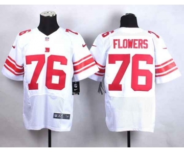 nike nfl jerseys new york giants #76 flowers white[Elite]
