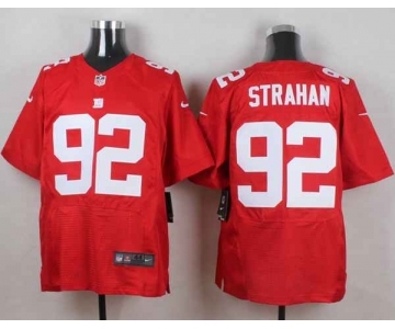 nike nfl jerseys new york giants #92 strahan red[Elite]