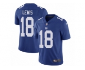 Men Nike New York Giants #18 Roger Lewis Royal Blue Team Color Vapor Untouchable Limited Player NFL Jersey
