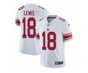 Men Nike New York Giants #18 Roger Lewis White Vapor Untouchable Limited Player NFL Jersey