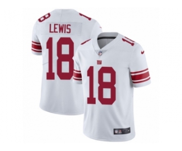 Men Nike New York Giants #18 Roger Lewis White Vapor Untouchable Limited Player NFL Jersey
