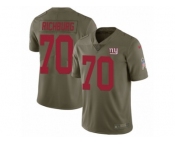 Men Nike New York Giants #70 Weston Richburg Limited Olive 2017 Salute to Service NFL Jersey