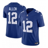 Men's New York Giants #12 Brandon Allen Blue 2026 F.U.S.E. Vapor Untouchable Limited Football Stitched Jersey Men's New York Giants #12 Brandon Allen Blue 2026 F.U.S.E. Vapor Untouchable Limited Football Stitched Jersey