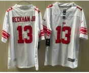 Men's New York Giants #13 Odell Beckham Jr Limited White Vapor Jersey Men's New York Giants #13 Odell Beckham Jr Limited White Vapor Jersey