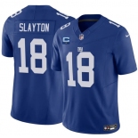 Men's New York Giants #18 Darius Slayton Blue 2025 F.U.S.E. With 1-Star C Patch Vapor Untouchable Limited Football Stitched Jersey