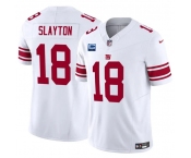 Men's New York Giants #18 Darius Slayton White 2025 F.U.S.E. With 1-Star C Patch Vapor Untouchable Limited Football Stitched Jersey