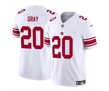 Men's New York Giants #20 Eric Gray White 2023 F.U.S.E. Vapor Untouchable Limited Football Stitched Jersey