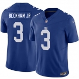 Men's New York Giants #3 Odell Beckham Jr Blue 2026 F.U.S.E. Vapor Untouchable Limited Football Stitched Jersey Men's New York Giants #3 Odell Beckham Jr Blue 2026 F.U.S.E. Vapor Untouchable Limited Football Stitched Jersey