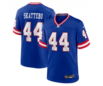 Men's New York Giants #44 Cam Skattebo Royal Vapor Limited Stitched Football Jersey