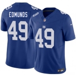 Men's New York Giants #49 Tremaine Edmunds Blue 2026 F.U.S.E. Vapor Untouchable Limited Football Stitched Jersey Men's New York Giants #49 Tremaine Edmunds Blue 2026 F.U.S.E. Vapor Untouchable Limited Football Stitched Jersey
