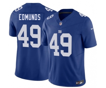 Men's New York Giants #49 Tremaine Edmunds Blue 2026 F.U.S.E. Vapor Untouchable Limited Football Stitched Jersey