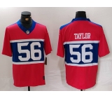 Men's New York Giants #56 Lawrence Taylor Century Red Alternate Vapor F.U.S.E. Limited Football Stitched Jersey