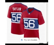 Men's New York Giants #56 Lawrence Taylor Century Red Alternate Vapor Limited Football Stitched Jersey