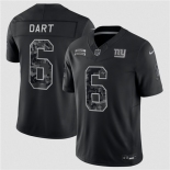 Men's New York Giants #6 Jaxson Dart Black F.U.S.E. 2026 Salute to Service Limited Football Stitched Jersey