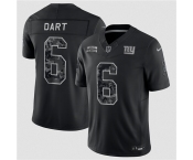Men's New York Giants #6 Jaxson Dart Black F.U.S.E. 2026 Salute to Service Limited Football Stitched Jersey