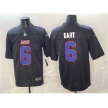 Men's New York Giants #6 Jaxson Dart Black Fashion Vapor Untouchable Limited Football Stitched Jersey