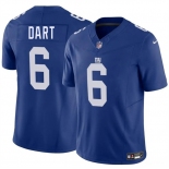 Men's New York Giants #6 Jaxson Dart Blue 2025 Draft F.U.S.E. Vapor Untouchable Limited Football Stitched Jersey