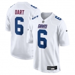 Men's New York Giants #6 Jaxson Dart Tundra White Fashion Game Nike Jersey