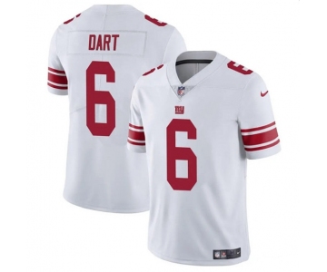 Men's New York Giants #6 Jaxson Dart White 2025 Draft Vapor Untouchable Limited Football Stitched Jersey