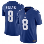 Men's New York Giants #8 Jevon Holland Blue 2025 F.U.S.E. Vapor Untouchable Limited Football Stitched Jersey