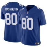 Men's New York Giants #80 Montrell Washington Blue 2025 F.U.S.E. Vapor Untouchable Limited Football Stitched Jersey
