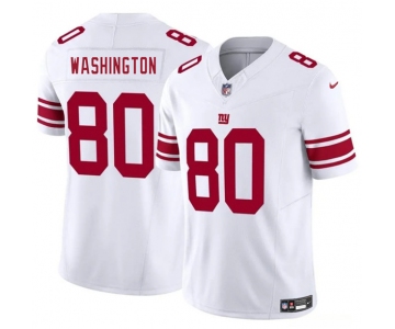 Men's New York Giants #80 Montrell Washington White 2025 F.U.S.E. Vapor Untouchable Limited Football Stitched Jersey