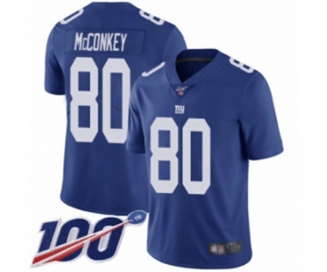 Men's New York Giants #80 Phil McConkey Royal Blue Team Color Vapor Untouchable Limited Player 100th Season Football Jersey