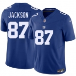 Men's New York Giants #87 Courtney Jackson Blue 2026 F.U.S.E. Vapor Untouchable Limited Football Stitched Jersey