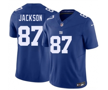 Men's New York Giants #87 Courtney Jackson Blue 2026 F.U.S.E. Vapor Untouchable Limited Football Stitched Jersey