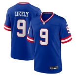 Men's New York Giants #9 Isaiah Likely Blue 2026 Classic Vapor Untouchable Limited Football Stitched Jersey