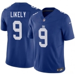 Men's New York Giants #9 Isaiah Likely Blue 2026 F.U.S.E. Vapor Untouchable Limited Football Stitched Jersey