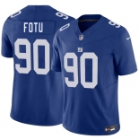 Men's New York Giants #90 Leki Fotu Blue 2026 F.U.S.E. Vapor Untouchable Limited Football Stitched Jersey