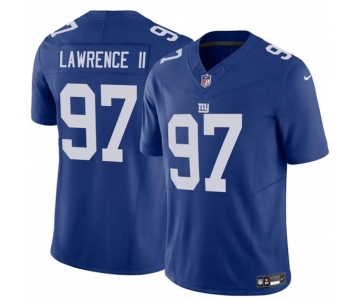 Men's New York Giants #97 Dexter Lawrence II Blue 2025 F.U.S.E. Vapor Untouchable Limited Football Stitched Jersey