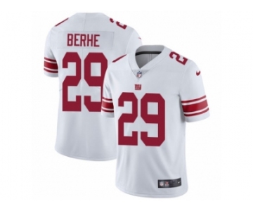 Men's Nike New York Giants #29 Nat Berhe Vapor Untouchable Limited White NFL Jersey