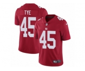 Men's Nike New York Giants #45 Will Tye Vapor Untouchable Limited Red Alternate NFL Jersey
